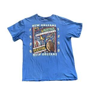 Vintage 1990 New Orleans Jazz and Heritage Festival T-Shirt XL